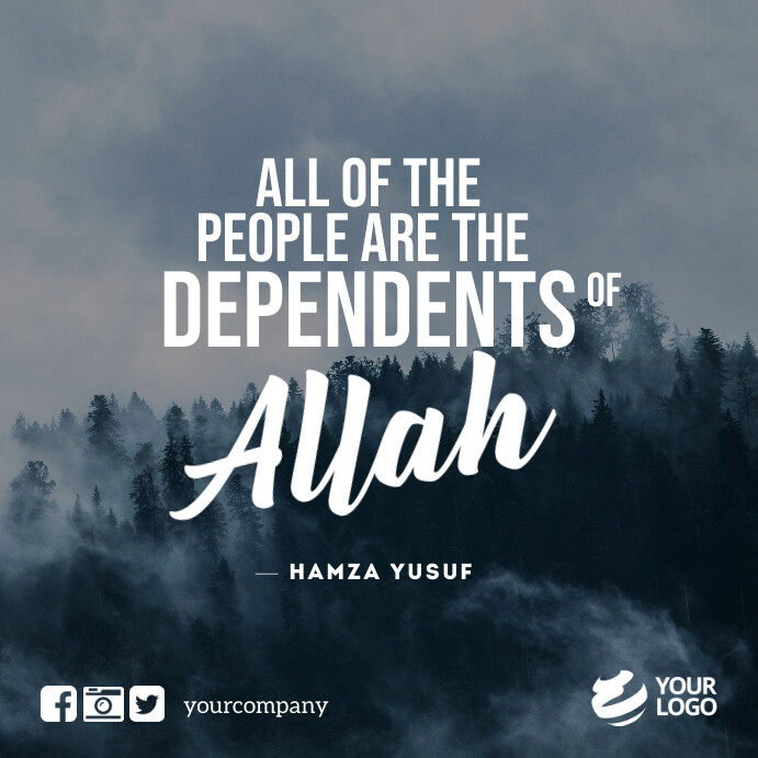 Islamic Quotes Instagram Facebook Template | PosterMyWall