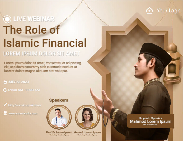 Copy of Islamic Webinar Ads | PosterMyWall