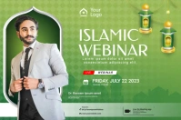Islamic Webinar Poster template