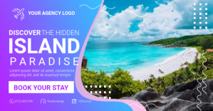 Island Paradise Travel Facebook Shared Image template
