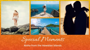island trip album Digitalt display (16:9) template