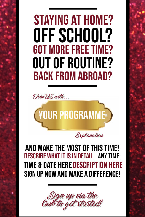 Isolation events Banner 4' × 6' template