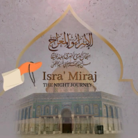 Isra' Miraj greeting card Pos Instagram template