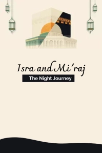 isra and miraj Poster template