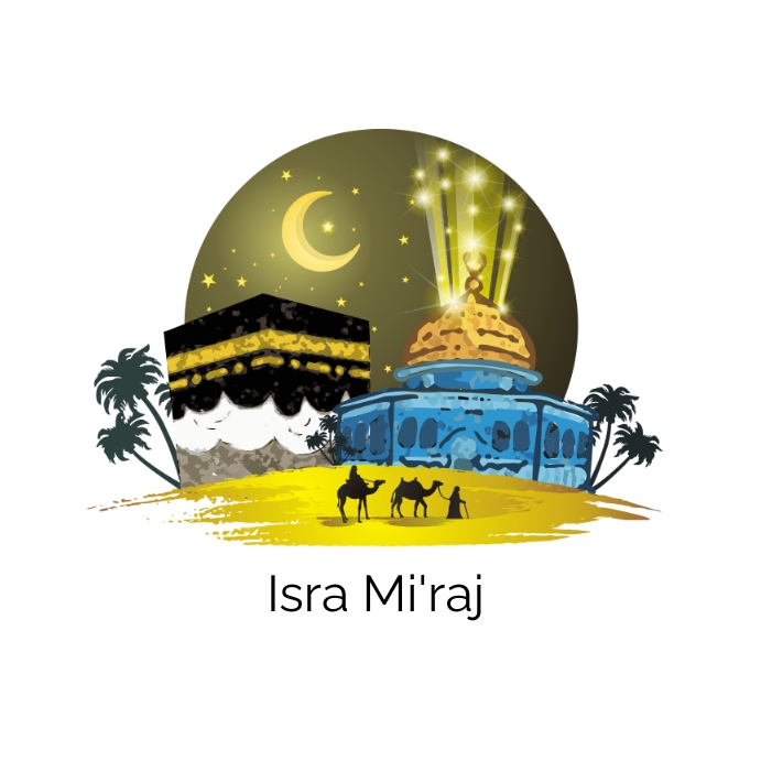 ISRA MI'RAJ NABI MUHAMMAD SAW Template | PosterMyWall