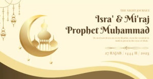 ISRA MIRAJ CELEBRATION Facebook 共享图片 template