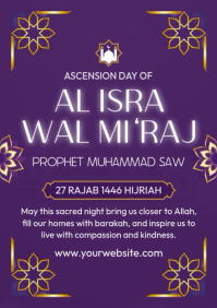 Isra Wal Miraj Event A4 template