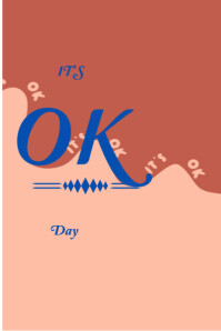 It's ok day Banner 4 x 6 fod template