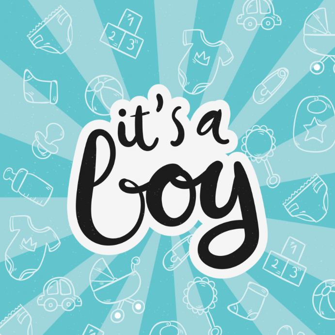 It's a Boy! Instagram 帖子 template