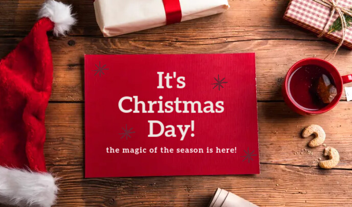 It's Christmas Day Tag Templates Etykietka doczepna