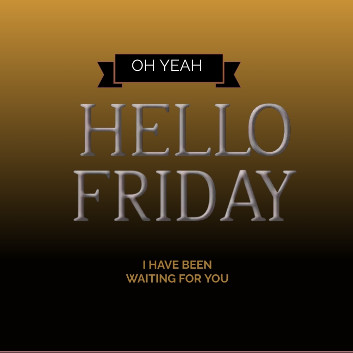 It's Friday Instagram post template | PosterMyWall