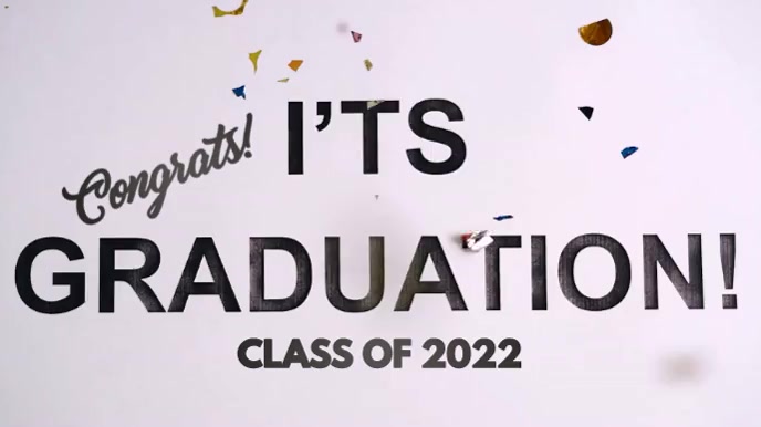 It's graduation! 数字显示屏 (16:9) template