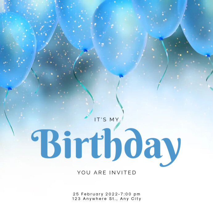 It's My Birthday Template | PosterMyWall