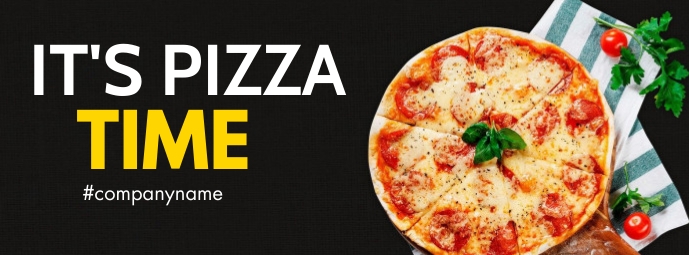 it's pizza time facebook cover advertisement template