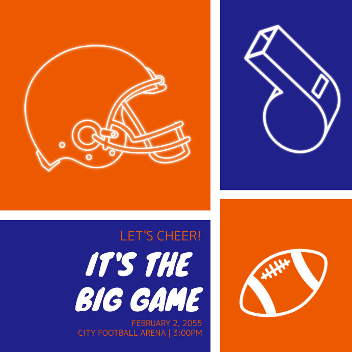 IT'S THE BIG GAME Instagram 帖子 template