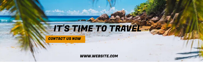 It's time to travel LinkedIn 职业封面图片 template