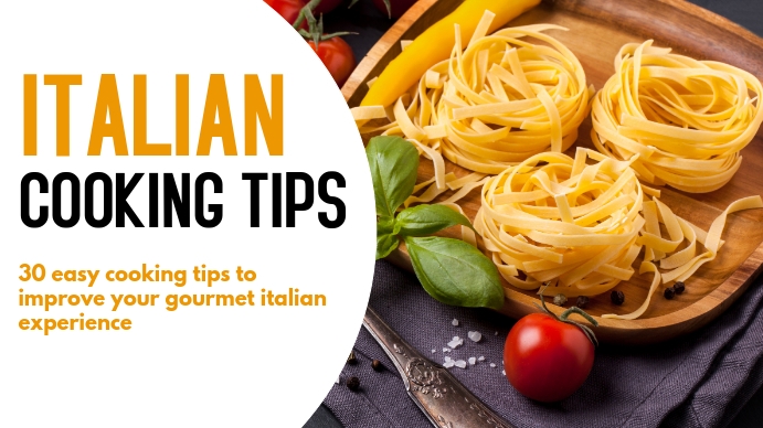 Italian Cooking Pasta Tips Design Template Postermywall