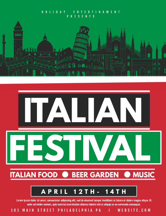 Italian Festival Template PosterMyWall