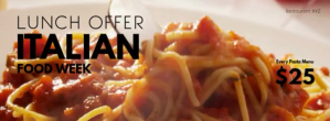 橙色 Italian Food Week Facebook-coverfoto Template