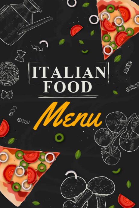 Menu Italian Style Background Italian Menu Background Design