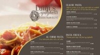 Italian Menu Template Digital Display (16:9)