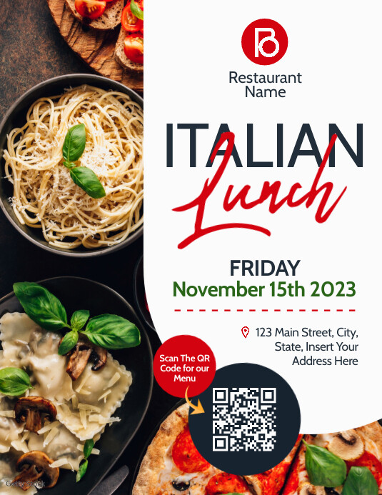 italian restaurant advertisement Template | PosterMyWall