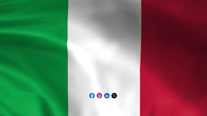 Italy waving flag Digital Display (16:9) template