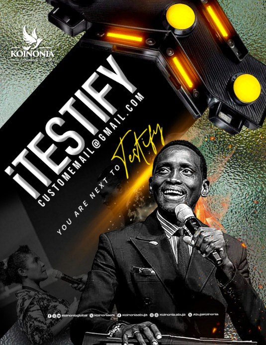 Testify Design iTESTIFY Template | PosterMyWall