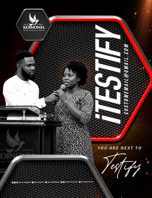Black Testimonial Event Flyers Template | PosterMyWall