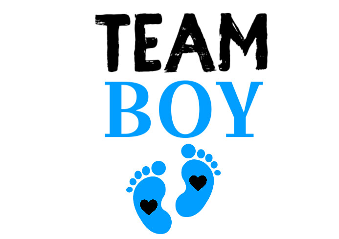its a boy A4 template