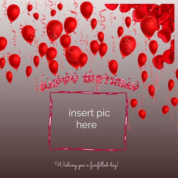 Its a Red Birthday Template | PosterMyWall