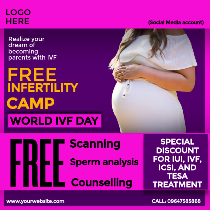 IVF Infertility camp Template | PosterMyWall