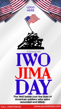 Iwo Jima Day Design Instagram Story template