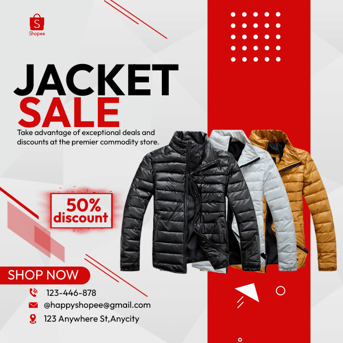 Jacket sale Template | PosterMyWall