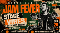 Jam Fever Stage Vibes Flyer Miniatura di YouTube template