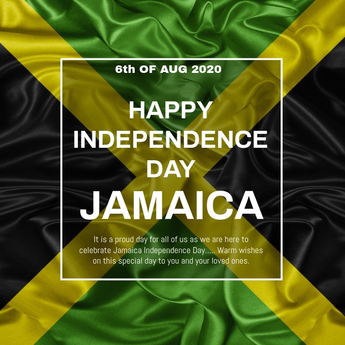 JAMAICA INDEPENDENCE DAY Publicação no Instagram template