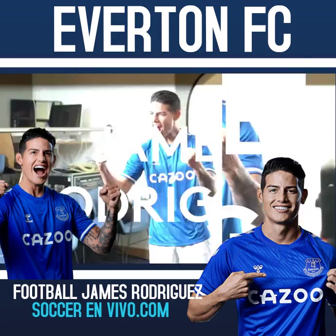 James Rodriguez Everton Template Postermywall