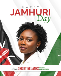 Jamhuri Day Flyer template | Happy Jamhuri day Instagram Portrait