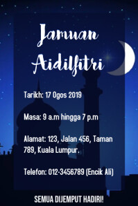 Customizable Design Templates For Aidilfitri Jamuan Raya Postermywall
