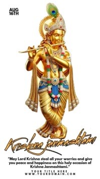 Janmashtami Facebook Story template