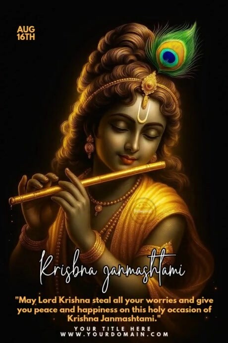 Janmashtami Poster template