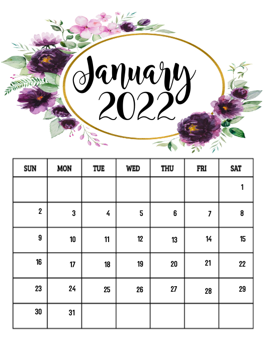 january 2022 with quote calendar template postermywall