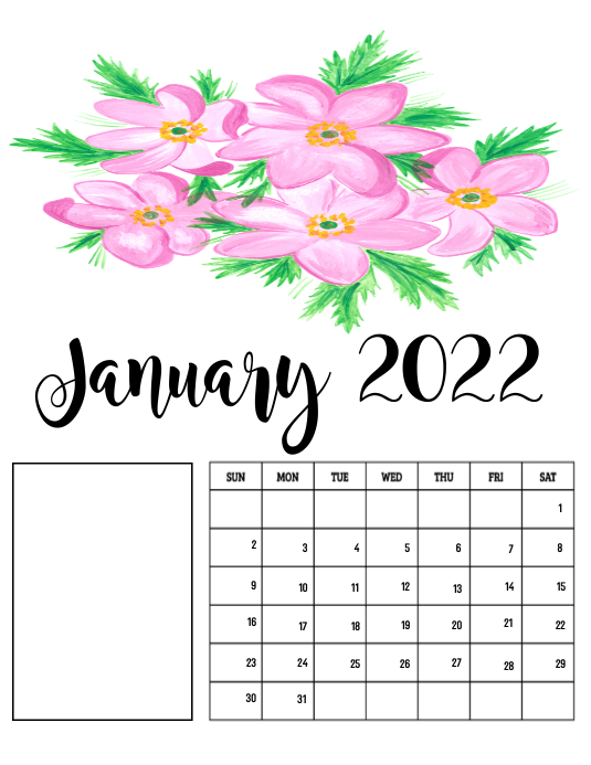 january 2022 with quote calendar template postermywall