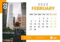 February 2023 Calendar A5 template