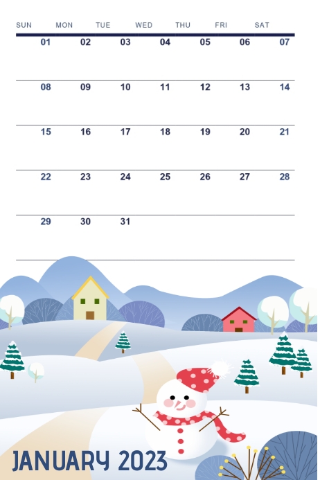 Макет календаря на январь 2025 Макет календаря на январь 2025