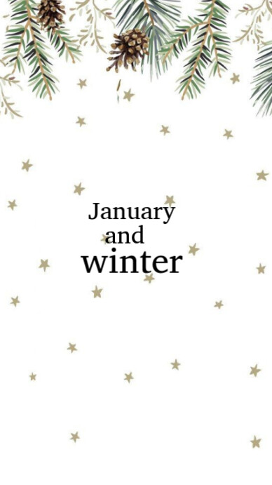 January and winter themed wallpaper Template | PosterMyWall