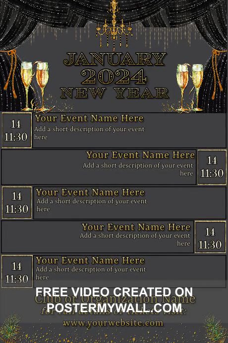 January Calendar Template PosterMyWall