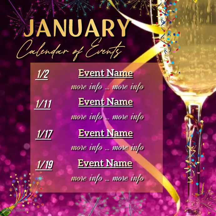 January Calendar Of Events Video Template PosterMyWall january-calendar-of-events-video-template-postermywall