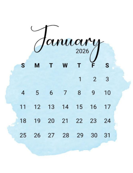 January Schedule Template January calendar template design | PosterMyWall