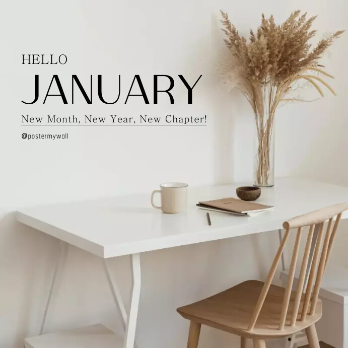 January Posts January Instagram Post Template | PosterMyWall